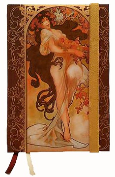 Notes Mucha Dance notatnik B6 pamiętnik Bouquet