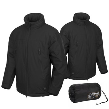 LEKKA KURTKA ZIMOWA LEVEL 7 Z KAPTUREM CLIMASHIELD APEX 100G CZARNA XL