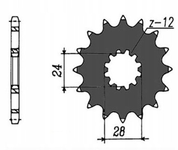 ZESTAW NAPĘD-OWY DID KAWASAKI ZZR 1200 2002-2005