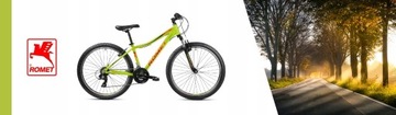 ГОРНЫЙ ВЕЛОСИПЕД ROMET RAMBLER 6.0 JR 26 SHIMANO С ОСВЕЩЕНИЕМ СВОБОДНАЯ СТОЙКА