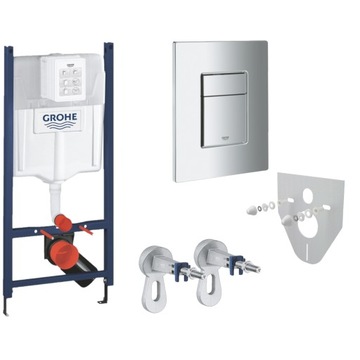 Stelaż podtynkowy do WC Grohe Rapid SL + Przycisk chrom+mocowania