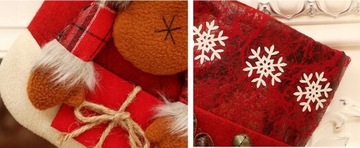 Рождественские чулки для подарков 3шт 46*22см