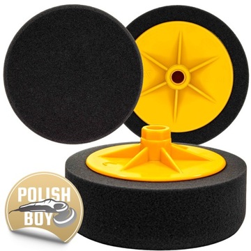NAT Czarna Miękka gąbka polerska M'14 150mm