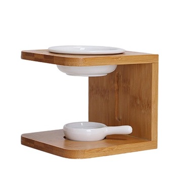 Wooden Tealight Candle Holder Three Sides