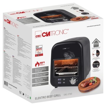 CLATRONIC GRILL СТЕЙКИ БУРГЕРЫ ПИЦЦА 1600W 850'C