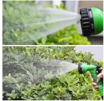 Удлиняемый САДОВЫЙ ШЛАНГ 20-60м + ПИСТОЛЕТ 7 РЕЖИМОВ