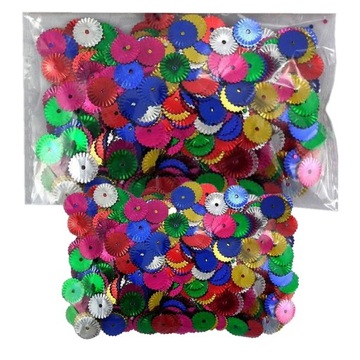 Dekoracyjne Konfetti Cekiny Kolorowe Kwiaty 14g