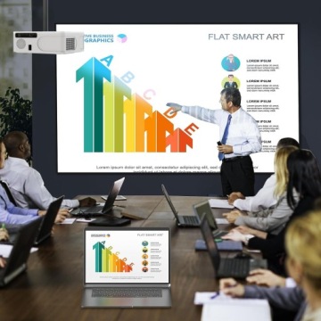 Мини-проектор Проектор WiFi Android TV FULL HD 4K 18000lm Автофокус Zenwire