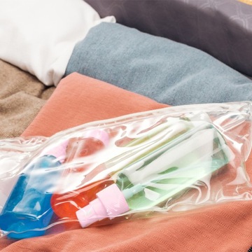 КОНТЕЙНЕРЫ ДЛЯ КОСМЕТИКИ, ПУТЕШЕСТВЕННЫЕ ЖИДКОСТИ ДЛЯ САМОЛЕТА