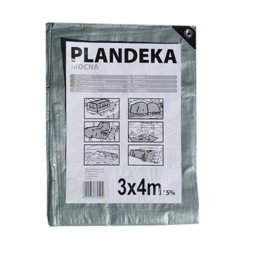 Plandeka mocna 3x4m gr. 110g/m2