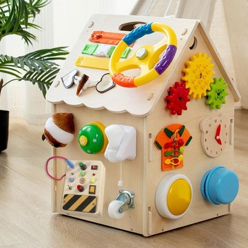 Доска активности с игрушками Монтессори Switch Sensory board d