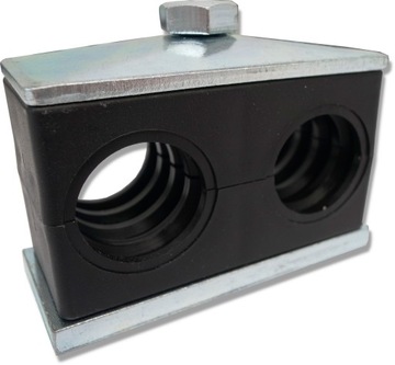 OBEJMA PODWÓJNA 22 mm MOCOWANIE PRZEWODÓW HYDR.