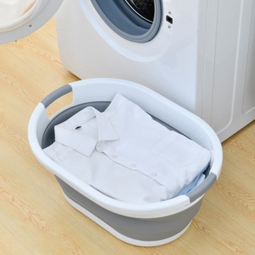 СКЛАДНАЯ КОРЗИНА ДЛЯ БЕЛЬЯ СИЛИКОНОВАЯ ЧАША ВАННА БОЛЬШОЙ ОВАЛЬНЫЙ PELUS 25Л