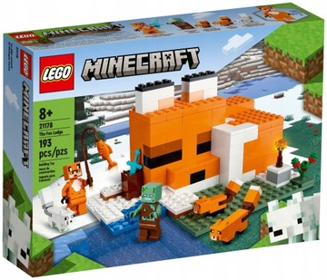 LEGO MINECRAFT 2117822 Minecraft FOX HOUSE Fox Habitat CAVE подарок