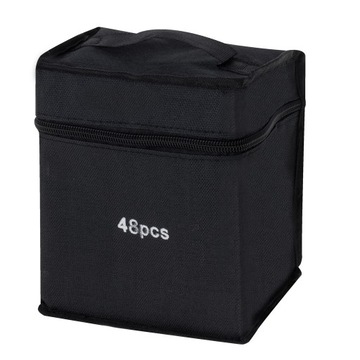 Спиртовые маркеры двухсторонние в футляре, 48 баз.