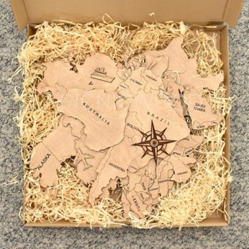 Карта мира на стене с булавками, большая, 150 см