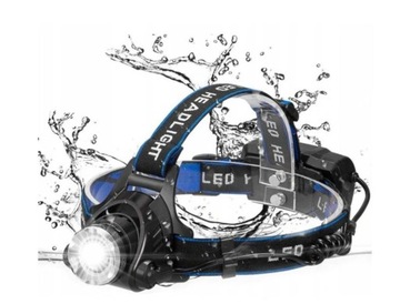 LATARKA CZOŁOWA NA GŁOWĘ CZOŁÓWKA LAMPKA LED ZOOM