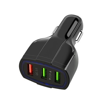 USB QC 3.0 3xUSB ŁADS7 автомобильное зарядное устройство