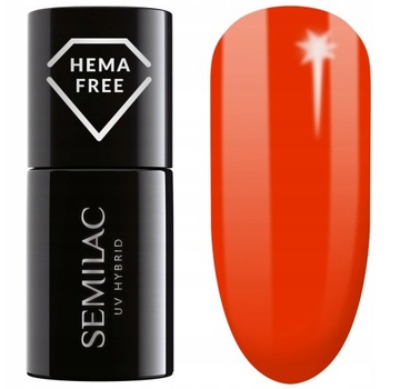 SEMILAC 434 Optimistic Red Lakier Hybrydowy 7ml