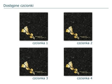 SZKLANA PODSTAWKA POD ZNICZE 35x35cm 492g + napis