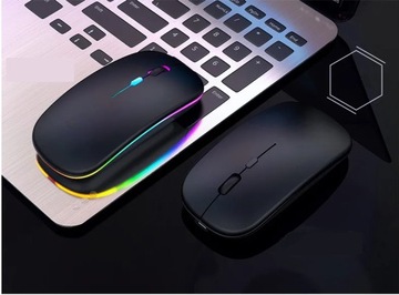 ТИХАЯ БЕСПРОВОДНАЯ ИГРОВАЯ МЫШЬ BT ДЛЯ КОМПЬЮТЕРА, НОУТБУКА, ТЕЛЕВИЗОРА