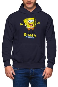 MĘSKA BLUZA Z KAPTUREM SPONGEBOB SPANGEBOB R. M DRESOWA NADRUK Z NADRUKIEM