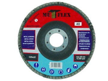 TARCZA LISTKOWA LAMELKA DO SZLIFOWANIA DREWNA METALU 125 mm - MXGFD12540