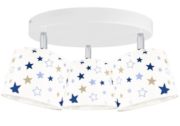 LAMPA SUFITOWA WISZĄCA ŻYRANDOL ABAŻUR 3 przeguby