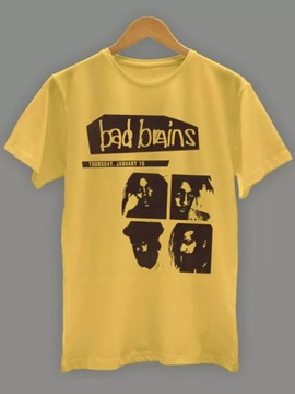 Bad Brains Gift For Fan Yellow All cotton T-Shirt Koszulka