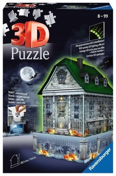 RAVENSBURGER Puzzle 3D Świecący Nawiedzony Dom 216