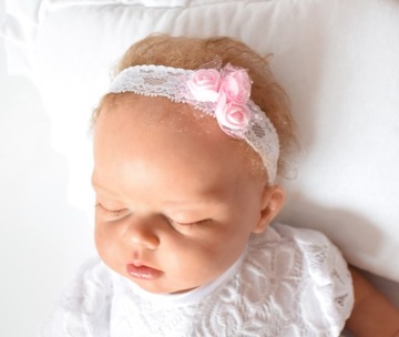 ЧУДЕСНОЕ крестильное платье с кружевом 80/86