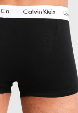 Calvin Klein Bokserki Męskie 3-pack Trunk Zestaw Czarne Majtki - M