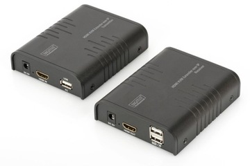 KVM-удлинитель/удлинитель (HDMI+USB) до 120 м по Cat.5e UTP или IP