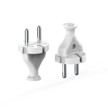 Wtyczka prosta WT-2 biała MT019-B