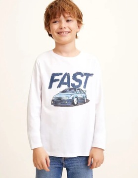 MANGO KIDS chłopięca bluzka tshirt koszulka 164