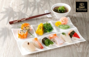 Porcelanowa podstawka pod pałeczki Wilmax 7x6,7x2 cm 6 sztuk