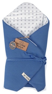 ROŻEK NIEMOWLĘCY TKANY BAWEŁNA 75x75cm JEANS