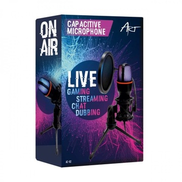 Mikrofon Do Komputera PC POJEMNOŚCIOWY USB LED RGB