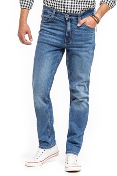 Męskie spodnie jeansowe dopasowane Mustang TRAMPER TAPERED W38 L36