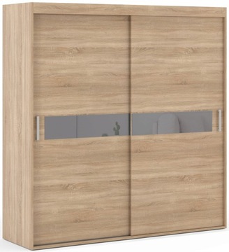 MYKEN– Szafa przesuwna z lacobel 180 cm NA WYMIAR