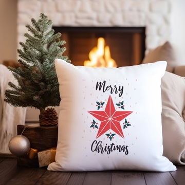 ДЕКОРАТИВНАЯ НАВУШКА 40х40 РОЖДЕСТВЕНСКАЯ С ПРИНТОМ