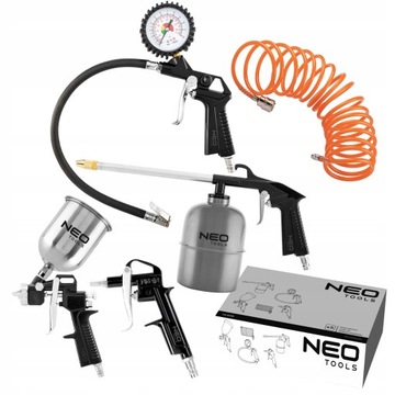 НАБОР НЕО ПНЕВМАТИЧЕСКИЙ 5 ЭЛЕМЕНТОВ. КРАСКА КРАСКА