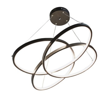 Nowoczesna lampa żyrandol ring okrąg LED 58cm