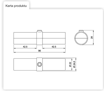 УДЛИНИТЕЛЬ ДЛЯ ТРУБКИ 25 ММ ХРОМ R-10A AMIX