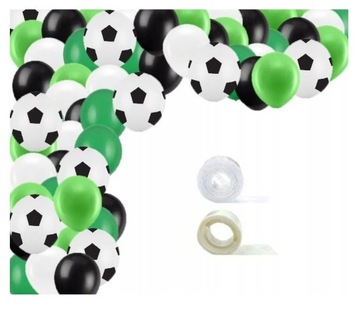 Girlanda balonowa zielona piłka nożna Football Mecz Zawody Piłkarskie Fifa