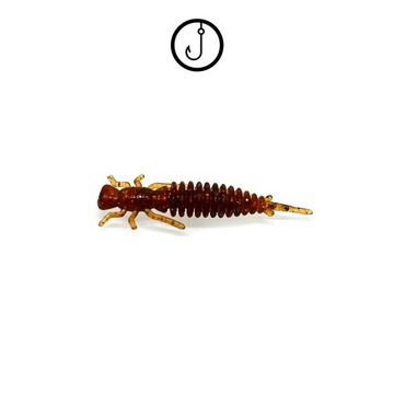 LARWA WAŻKI 4cm SLIM | OKONIOWY HIT! | 5szt | 9A COLA