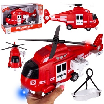HELIKOPTER STRAŻY POŻARNEJ 1:16 ŚWIATŁO DŹWIĘK