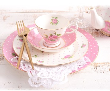 ТОНКАЯ ФАРФОРОВАЯ ЧАШКА РОЗОВАЯ РОЗА 220 МЛ КОСТЯНОЙ ФАРИН НА ПОДАРОК