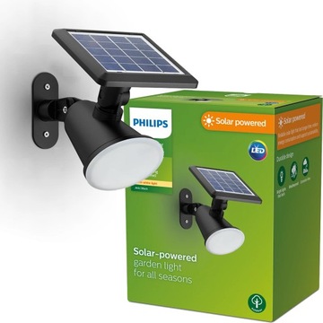 PHILIPS Lampa Solarna Ogrodowa LED Kinkiet solarny JIVIX 1,4W 2700K IP44