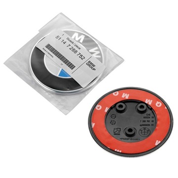 EMBLEMAT BMW W ZDERZAK KLAPĘ PRZYKLEJANY 7288752 82mm F20 F30 F32 F34
